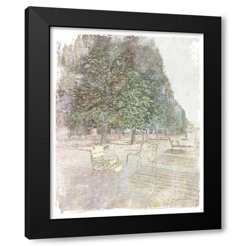 French Illustration IV Black Modern Wood Framed Art Print with Double Matting by Melious, Amy