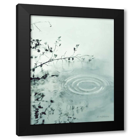 Ripples of the Rain III Black Modern Wood Framed Art Print by Melious, Amy