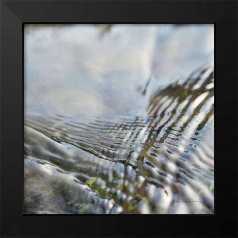 Current I Black Modern Wood Framed Art Print by Melious, Amy