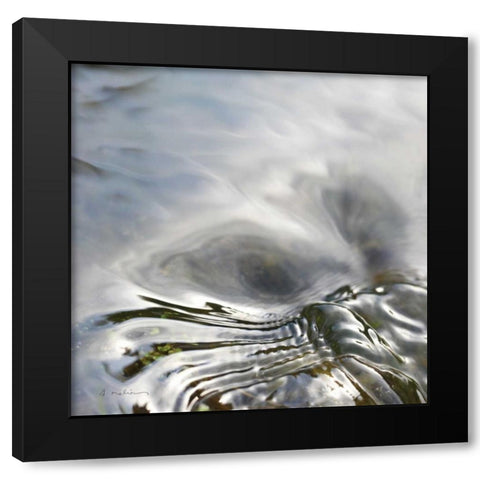 Current II Black Modern Wood Framed Art Print by Melious, Amy