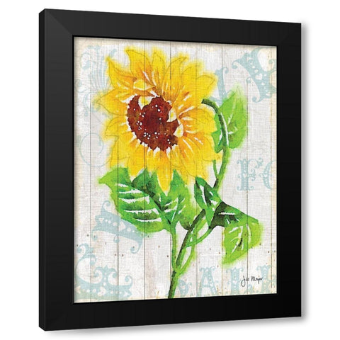 On The Fence II Black Modern Wood Framed Art Print with Double Matting by Meyer, Jill
