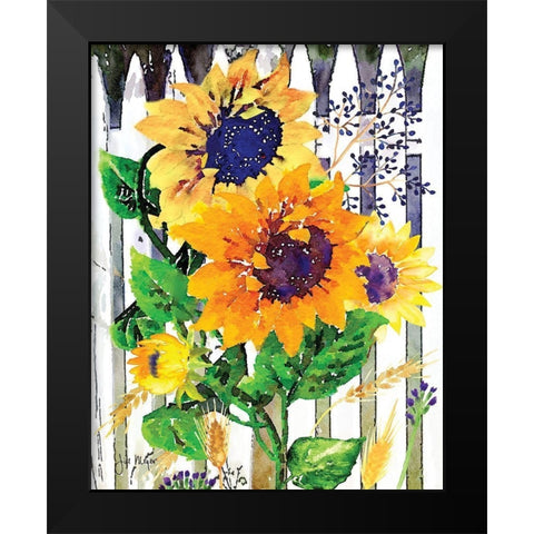 Fenced In I Black Modern Wood Framed Art Print by Meyer, Jill