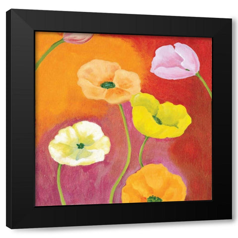 Tangerine Dream II Black Modern Wood Framed Art Print by Ferry, Margaret