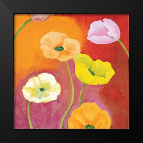 Tangerine Dream II Black Modern Wood Framed Art Print by Ferry, Margaret