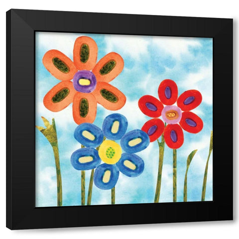 Playground I Black Modern Wood Framed Art Print with Double Matting by Ferry, Margaret