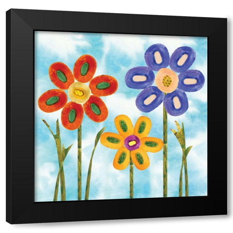 Playground II Black Modern Wood Framed Art Print by Ferry, Margaret