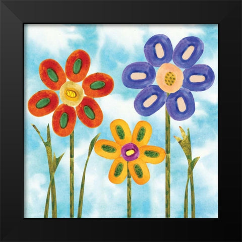Playground II Black Modern Wood Framed Art Print by Ferry, Margaret