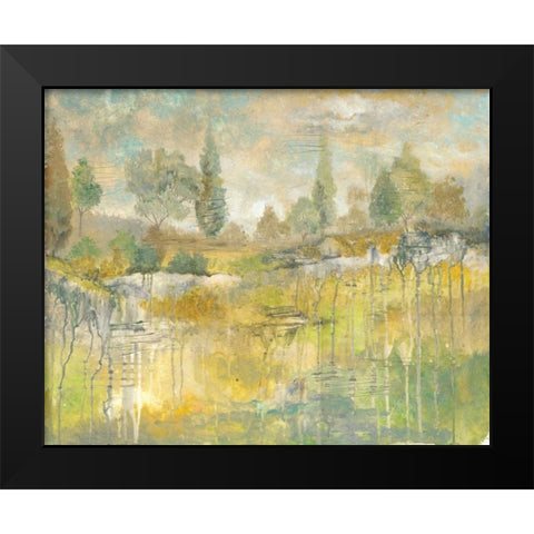 Drippy Landscape I Black Modern Wood Framed Art Print by Ferry, Margaret
