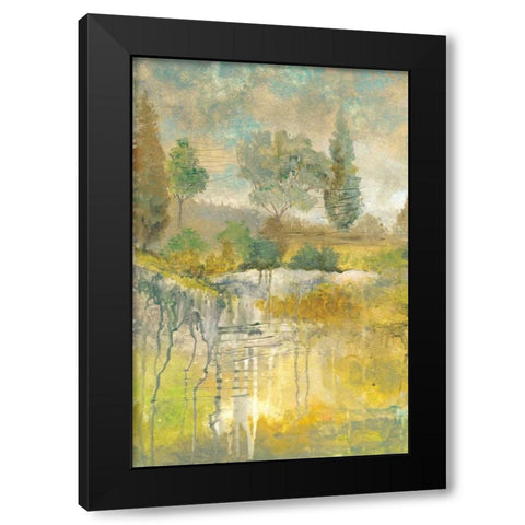 Drippy Landscape II Black Modern Wood Framed Art Print by Ferry, Margaret