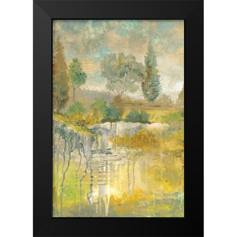 Drippy Landscape II Black Modern Wood Framed Art Print by Ferry, Margaret