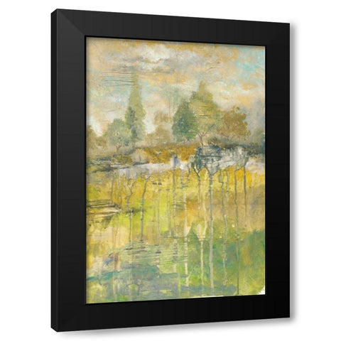 Drippy Landscape III Black Modern Wood Framed Art Print with Double Matting by Ferry, Margaret