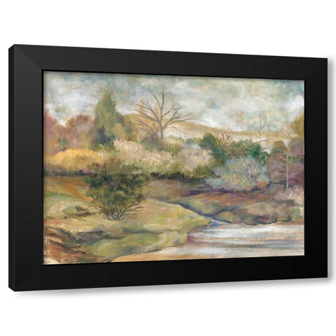 Placid Waters I Black Modern Wood Framed Art Print by Ferry, Margaret
