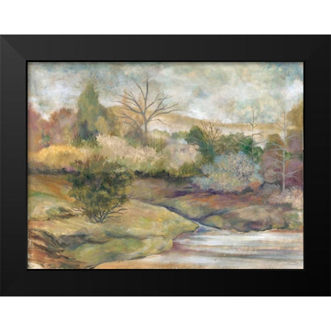 Placid Waters I Black Modern Wood Framed Art Print by Ferry, Margaret