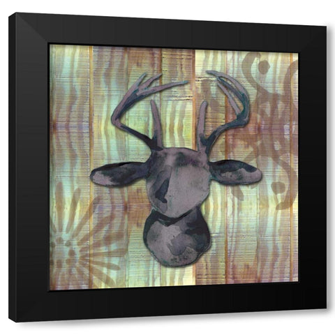 Wood and Watercolor Black Modern Wood Framed Art Print with Double Matting by Ferry, Margaret