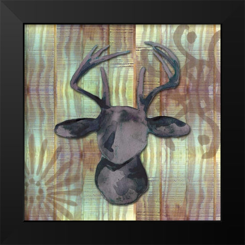 Wood and Watercolor Black Modern Wood Framed Art Print by Ferry, Margaret