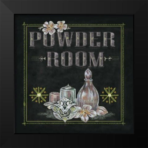 Powder Room Black Modern Wood Framed Art Print by Ferry, Margaret