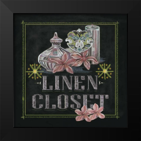 Linen Closet Black Modern Wood Framed Art Print by Ferry, Margaret