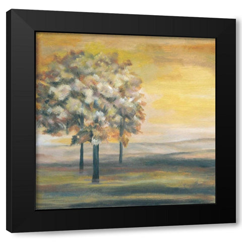 Autumn Sunset I Black Modern Wood Framed Art Print with Double Matting by Ferry, Margaret