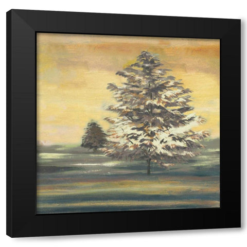 Autumn Sunset II Black Modern Wood Framed Art Print with Double Matting by Ferry, Margaret