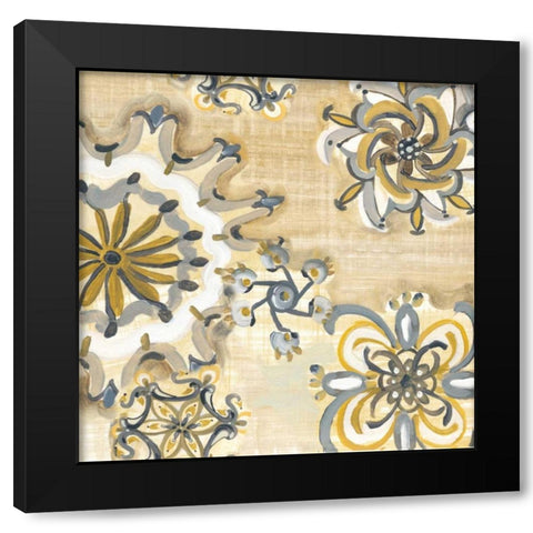Decorative Medallions I Black Modern Wood Framed Art Print by Ferry, Margaret