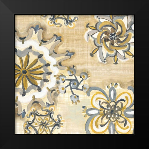 Decorative Medallions I Black Modern Wood Framed Art Print by Ferry, Margaret