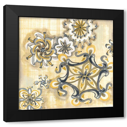 Decorative Medallions II Black Modern Wood Framed Art Print by Ferry, Margaret