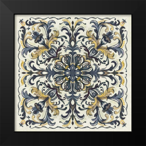 Tile Patterns II Black Modern Wood Framed Art Print by Ferry, Margaret