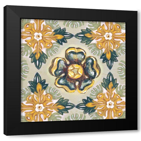 Rosette Adornment I Black Modern Wood Framed Art Print by Ferry, Margaret