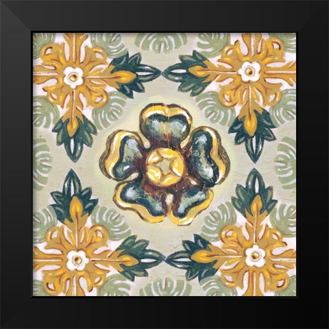 Rosette Adornment I Black Modern Wood Framed Art Print by Ferry, Margaret