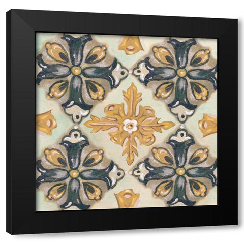 Rosette Adornment II Black Modern Wood Framed Art Print by Ferry, Margaret