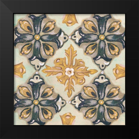 Rosette Adornment II Black Modern Wood Framed Art Print by Ferry, Margaret