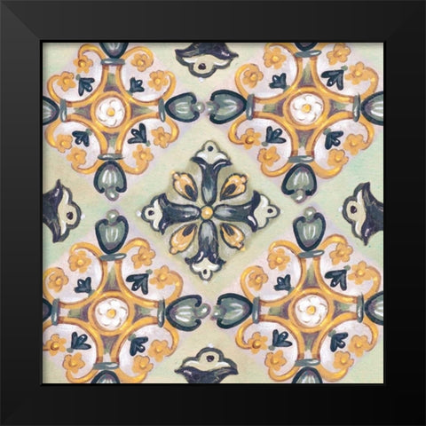 Rosette Adornment III Black Modern Wood Framed Art Print by Ferry, Margaret