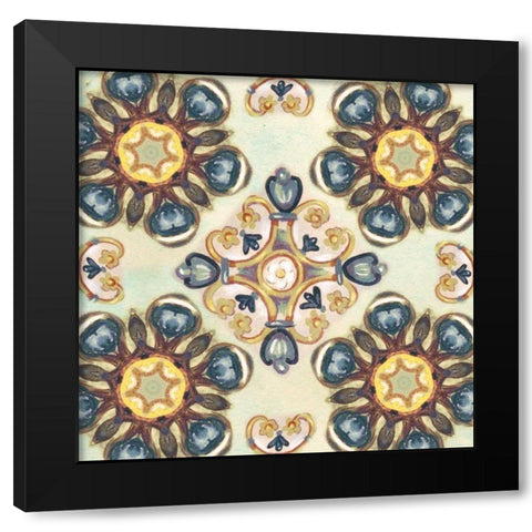 Rosette Adornment IV Black Modern Wood Framed Art Print with Double Matting by Ferry, Margaret