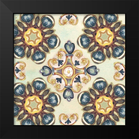 Rosette Adornment IV Black Modern Wood Framed Art Print by Ferry, Margaret