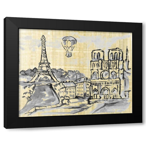 Cities II Black Modern Wood Framed Art Print by Ferry, Margaret