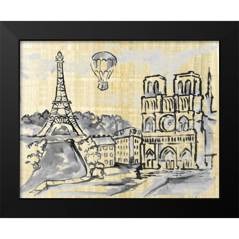 Cities II Black Modern Wood Framed Art Print by Ferry, Margaret