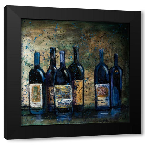 All my Favorites II Black Modern Wood Framed Art Print by Monahan, Jodi