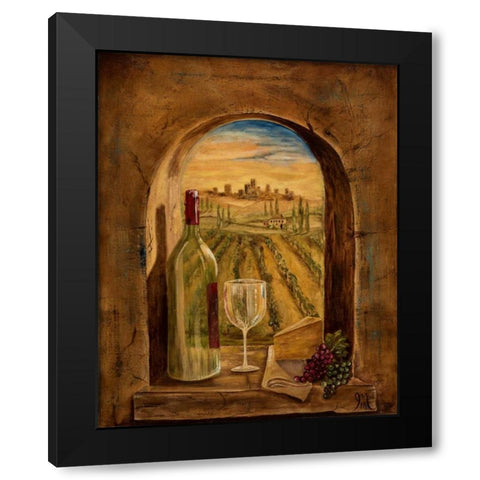 Through This Window Black Modern Wood Framed Art Print by Monahan, Jodi