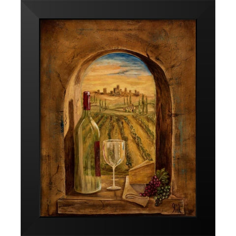 Through This Window Black Modern Wood Framed Art Print by Monahan, Jodi