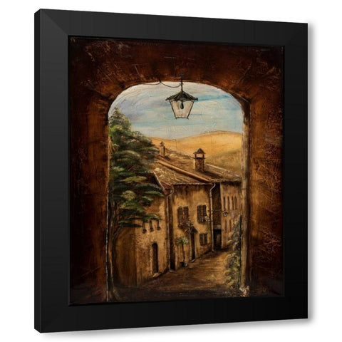 Welcome Home Black Modern Wood Framed Art Print with Double Matting by Monahan, Jodi