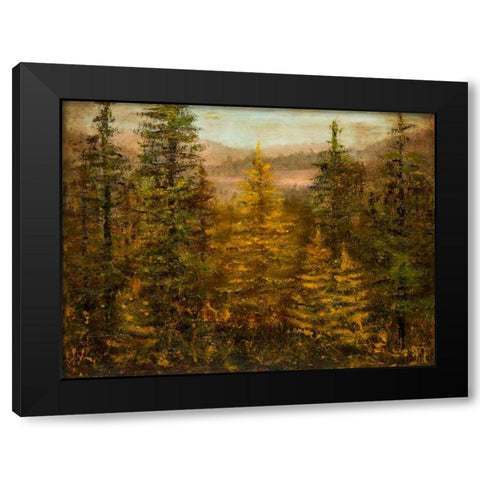 Tamarack Season Black Modern Wood Framed Art Print with Double Matting by Monahan, Jodi