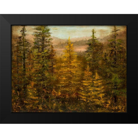 Tamarack Season Black Modern Wood Framed Art Print by Monahan, Jodi
