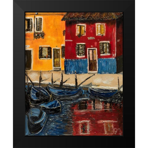Bueno Black Modern Wood Framed Art Print by Monahan, Jodi