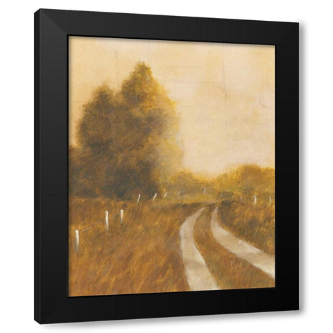 Traveled Path II Black Modern Wood Framed Art Print with Double Matting by Martin, Cheryl