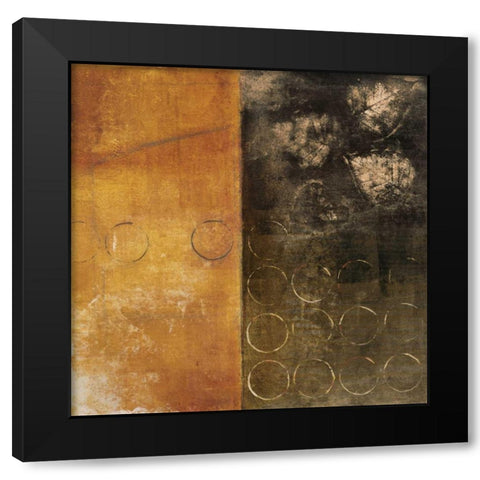 Interconnection II Black Modern Wood Framed Art Print with Double Matting by Martin, Cheryl