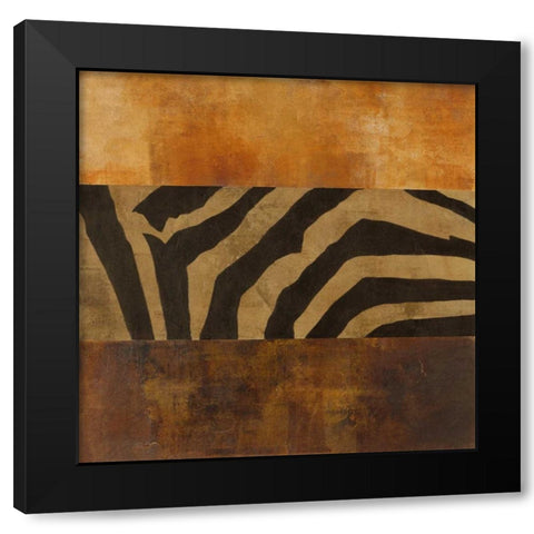 Instinct II Black Modern Wood Framed Art Print with Double Matting by Martin, Cheryl