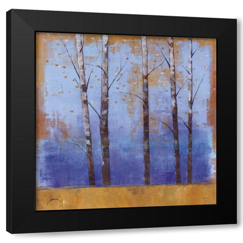 Birch Trees I Black Modern Wood Framed Art Print with Double Matting by Martin, Cheryl