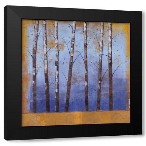 Birch Trees II Black Modern Wood Framed Art Print with Double Matting by Martin, Cheryl