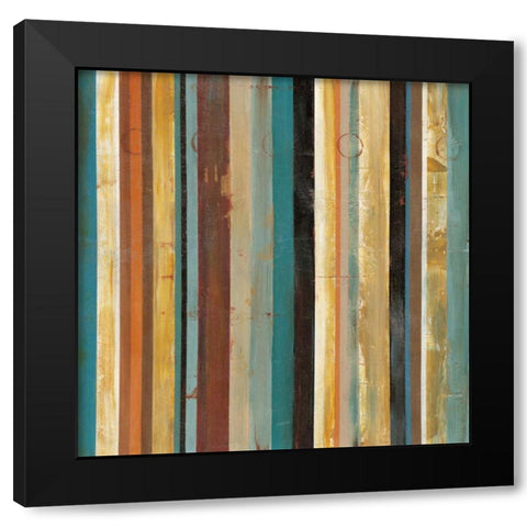 Stripes I Black Modern Wood Framed Art Print with Double Matting by Martin, Cheryl