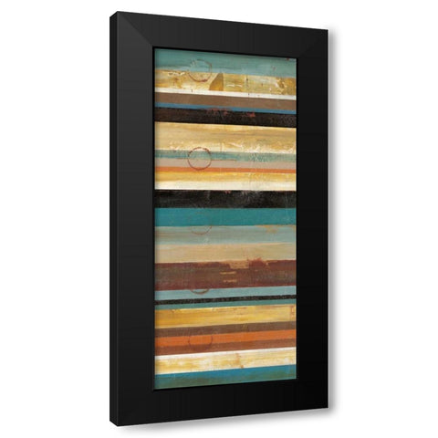 Stripes Panel I Black Modern Wood Framed Art Print with Double Matting by Martin, Cheryl